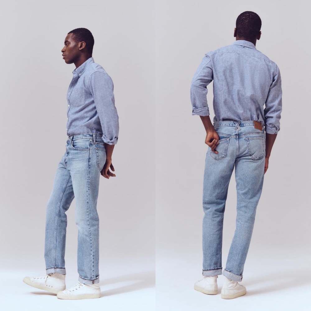 NWT Alex Mill AM Original 5 Pocket Jean Vintage Light Indigo Size 35